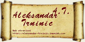 Aleksandar Trninić vizit kartica
